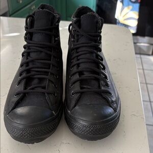 Converse Men's Black High-Top Insulated Sneakers with Gore-Tex